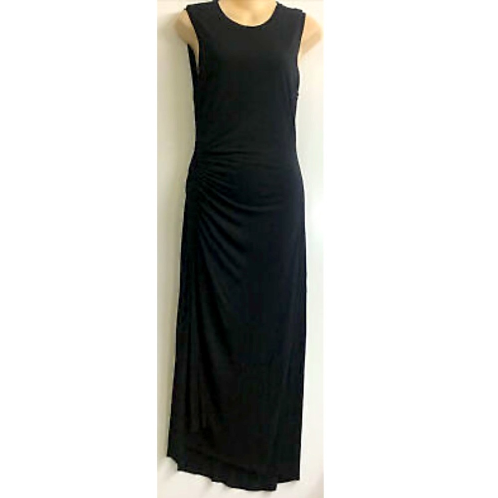 A.L.C. Black Rouched Jersey Dress Size XS